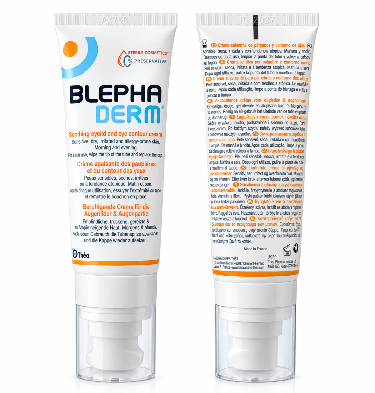 Blephaderm Soothing Eyelid and Eye Contour Cream TWIN PACK - 2X 40ml