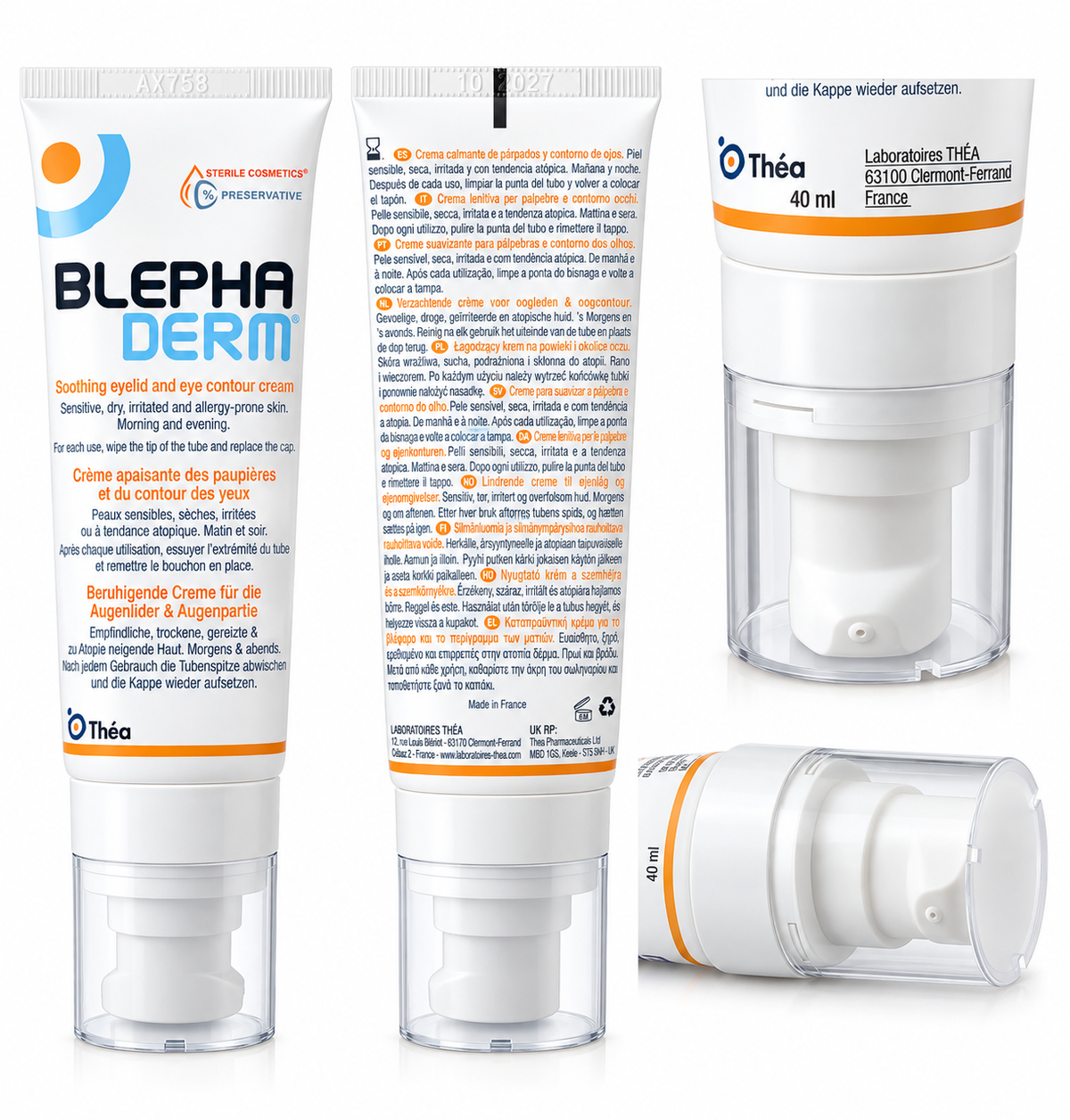 Blephaderm Soothing Eyelid and Eye Contour Cream TWIN PACK - 2X 40ml